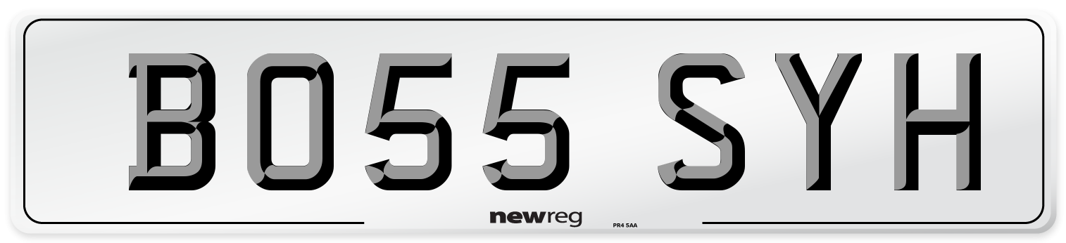 BO55 SYH Number Plate from New Reg